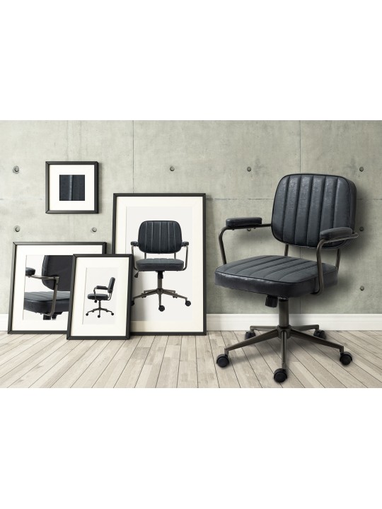 Silla de oficina Natrona, negro antiguo