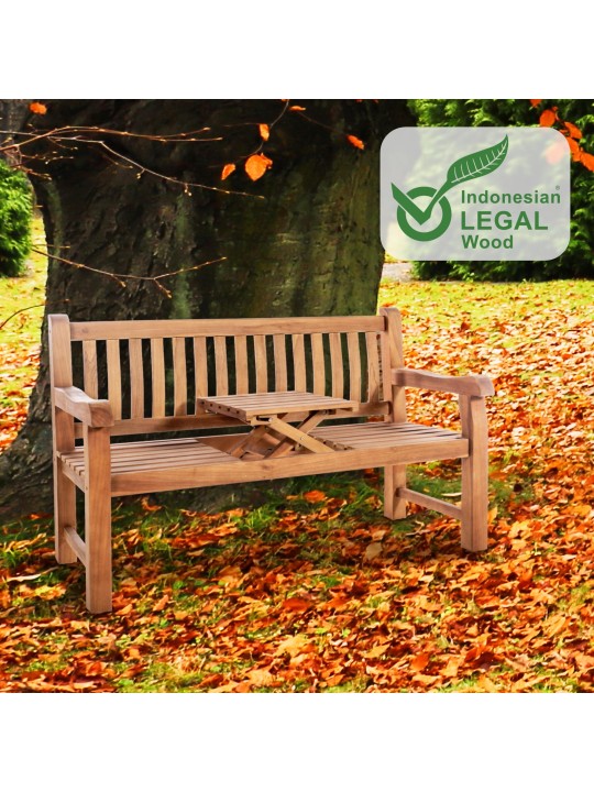 Banco de teca Orlando 150 cm, teca Banco de teca Orlando 150 cm, teca