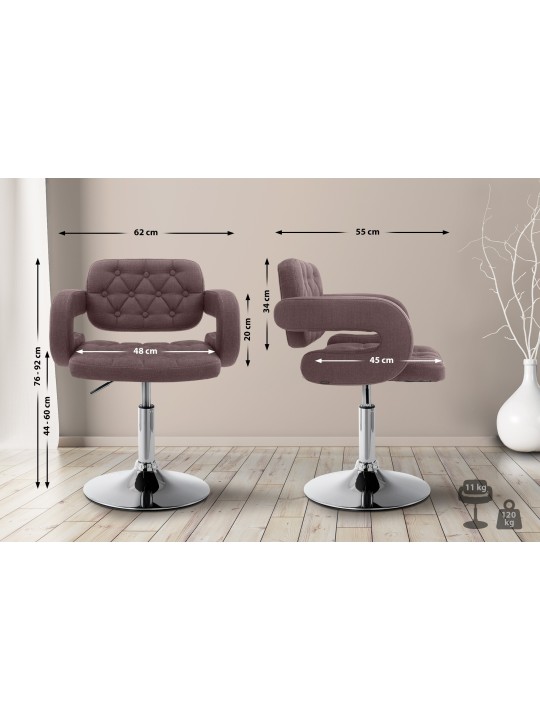 Tumbona tela Dublin, marrón Tumbona tela Dublin, marrón