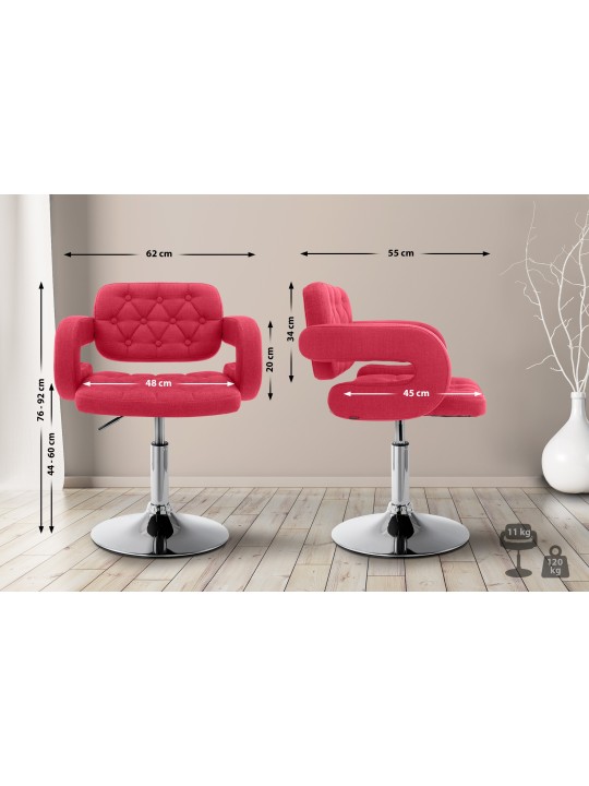 Tumbona tela Dublin, rojo Tumbona tela Dublin, rojo