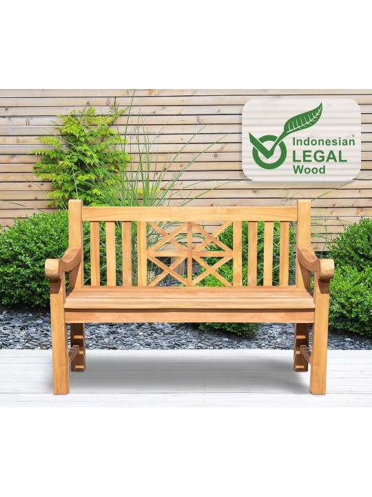 Banco de teca Florida 120 cm, teca Banco de teca Florida 120 cm, teca