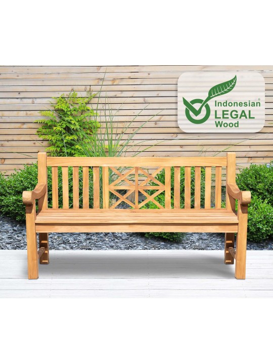 Banco de teca Florida 150 cm, teca