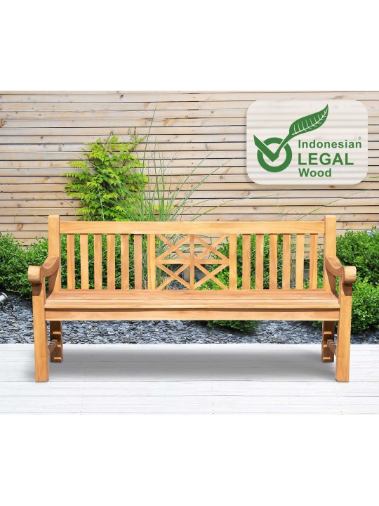 Banco de teca Florida 180 cm, teca