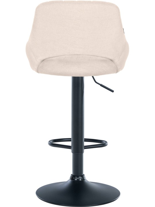 Juego de 2 taburetes de bar Milet tela B, crema