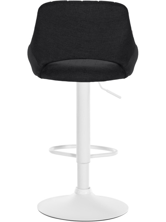 Juego de 2 taburetes de bar Milet tela W, negro