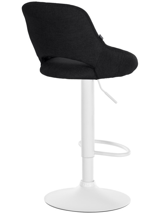 Juego de 2 taburetes de bar Milet tela W, negro