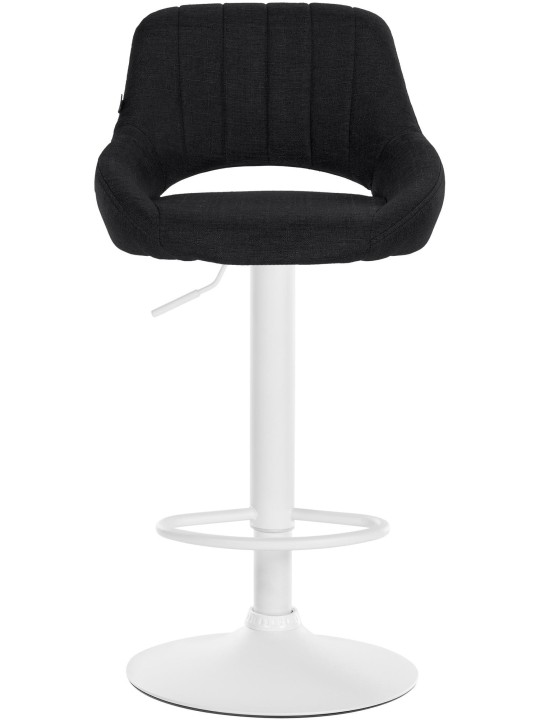 Juego de 2 taburetes de bar Milet tela W, negro