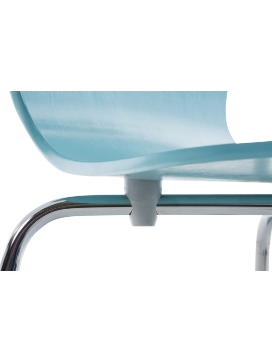 Silla de visita Aaron, azul claro