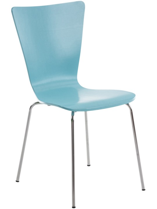 Silla de visita Aaron, azul claro