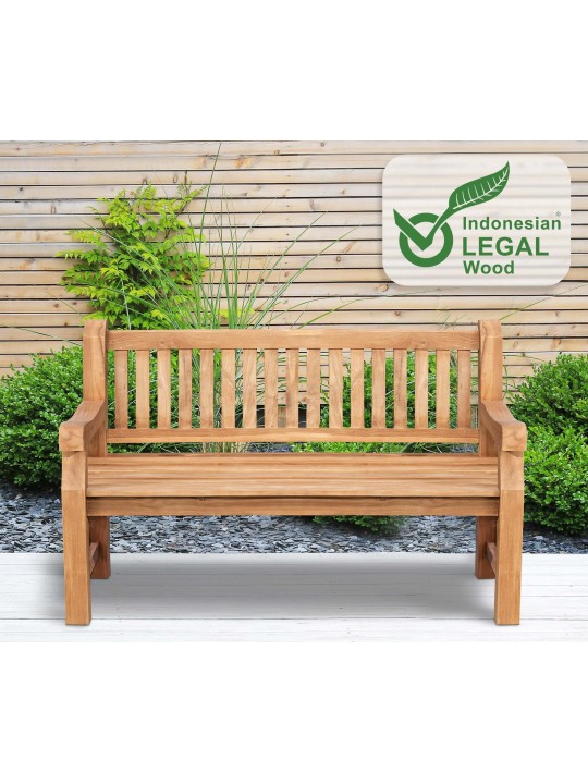 Banco de teca Jackson V2 150 cm, teca
