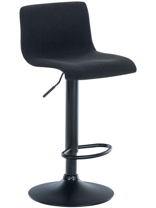 Taburete de bar Hoover tela B, negro