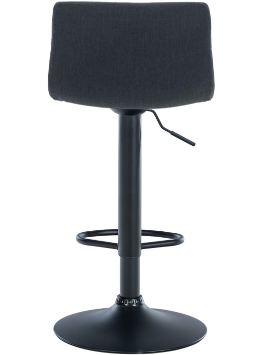 Taburete de bar Hoover tela B, negro