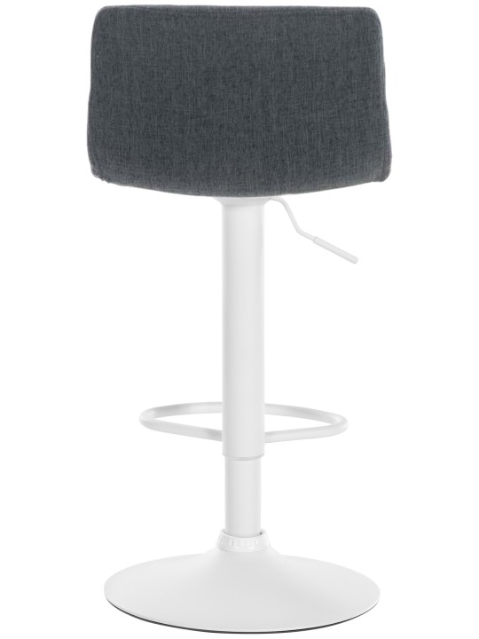 Taburete de bar Hoover tela W, gris oscuro