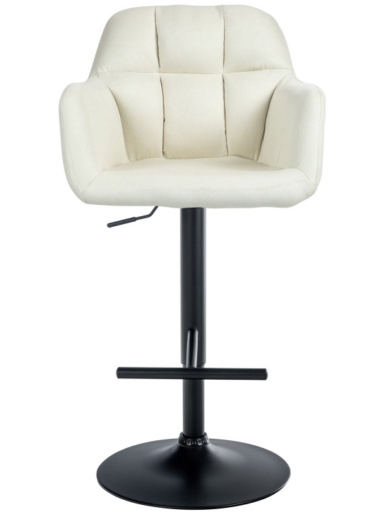 Taburete de bar Natoma tela, crema