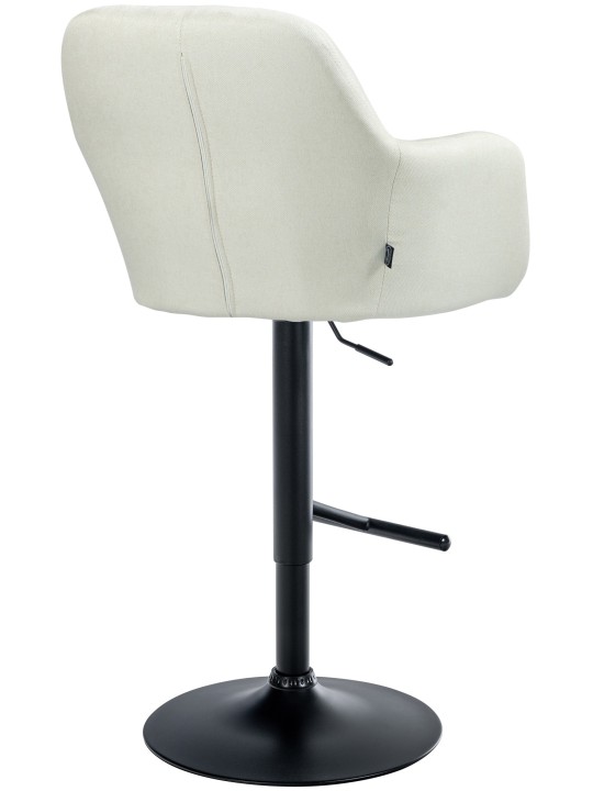 Taburete de bar Natoma tela, crema