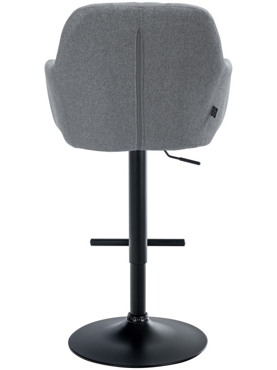 Taburete de bar Natoma tela, gris Taburete de bar Natoma tela, gris