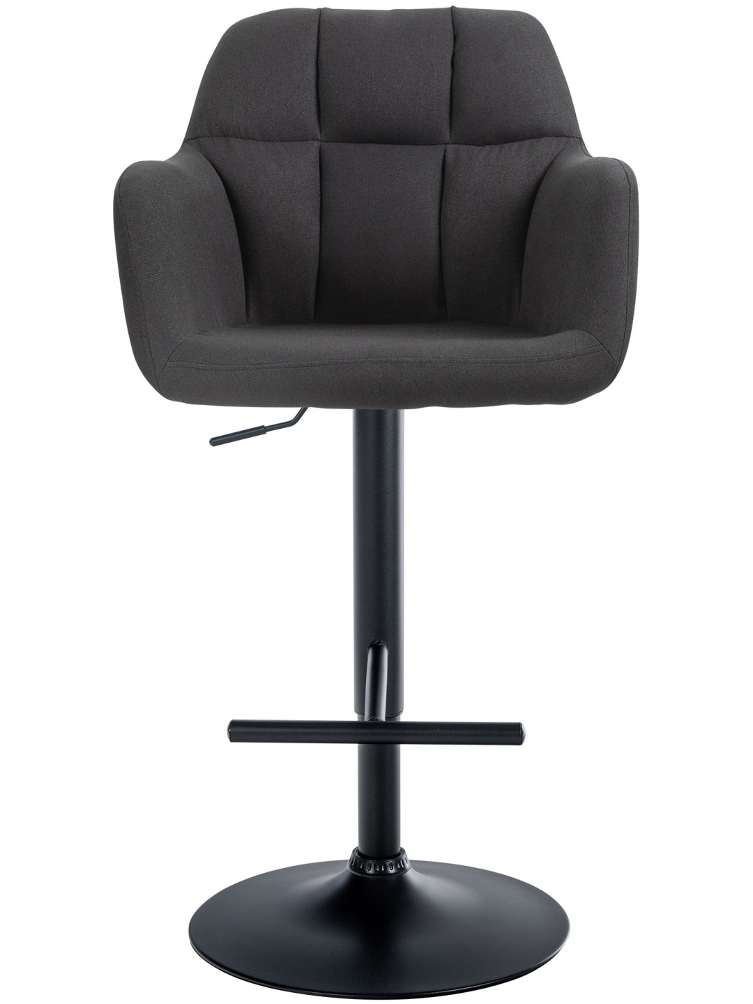 Taburete de bar Natoma tela, negro