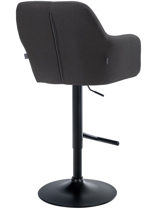 Taburete de bar Natoma tela, negro Taburete de bar Natoma tela, negro