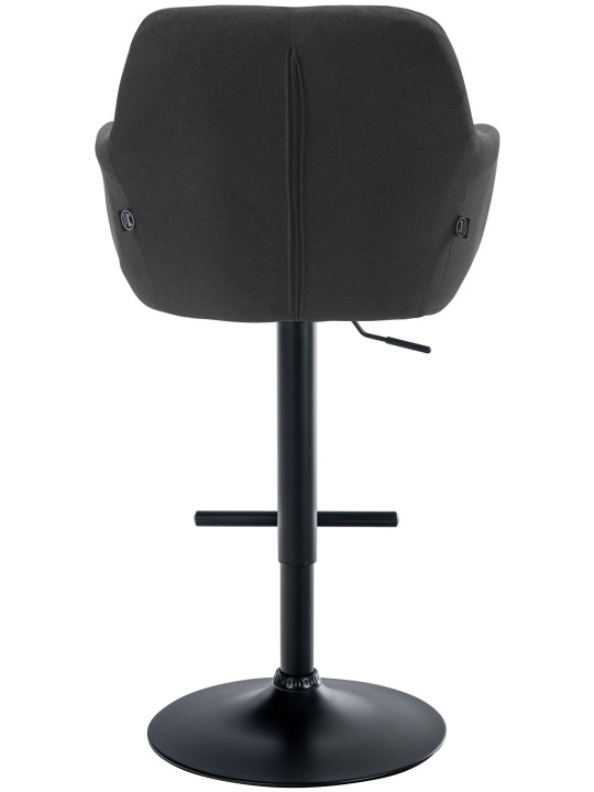 Taburete de bar Natoma tela, negro Taburete de bar Natoma tela, negro