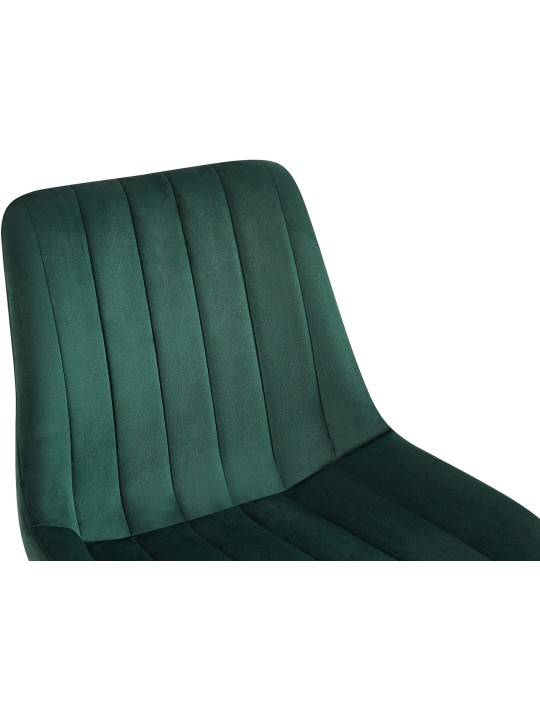 Juego de 2 sillas Rahden terciopelo, verde