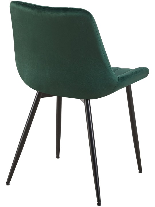 Juego de 2 sillas Rahden terciopelo, verde