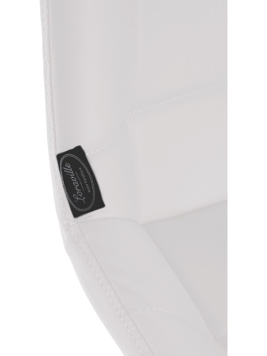 Taburete de bar Weston de piel sintética, blanco Taburete de bar Weston de piel sintética, blanco