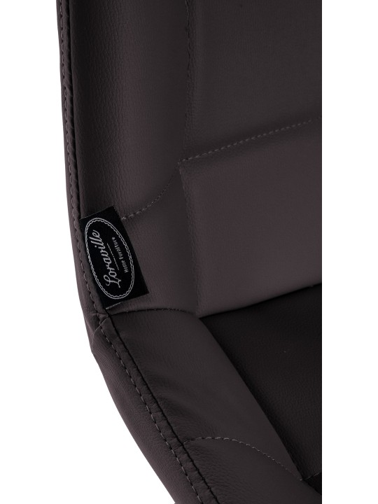 Taburete de bar Weston de piel sintética, marrón Taburete de bar Weston de piel sintética, marrón