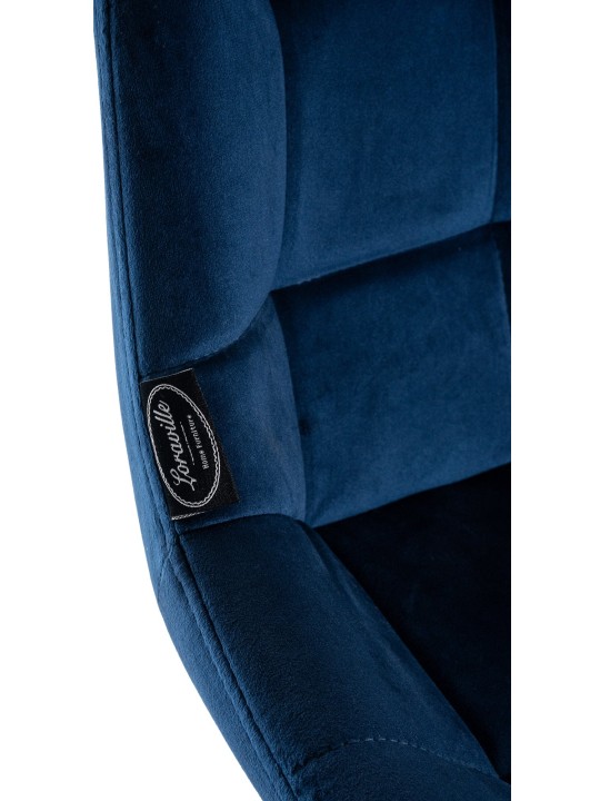 Taburete de bar Weston terciopelo, azul Taburete de bar Weston terciopelo, azul