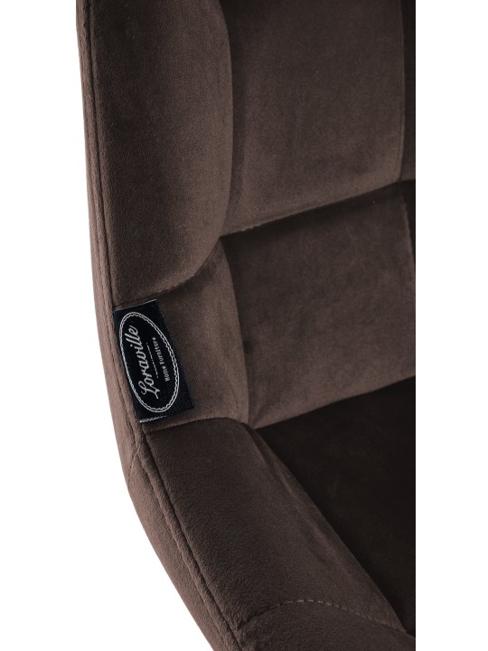 Taburete de bar Weston terciopelo, marrón