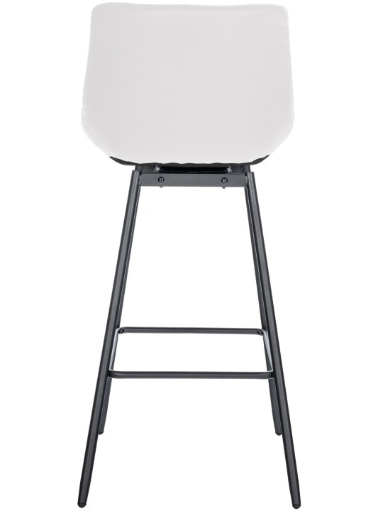 Taburete de bar giratorio Weston de piel sintética, blanco Taburete de bar giratorio Weston de piel sintética, blanco