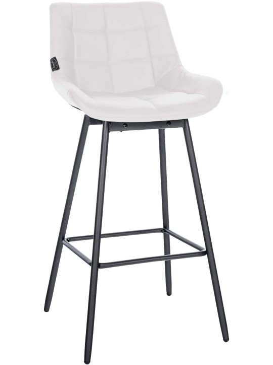 Taburete de bar giratorio Weston de piel sintética, blanco Taburete de bar giratorio Weston de piel sintética, blanco
