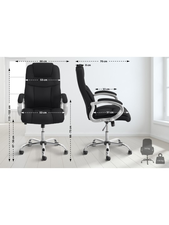 Silla de oficina BIG Apollo, negro