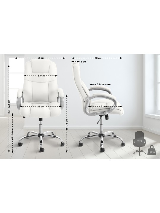 Silla de oficina BIG Apollo, blanco