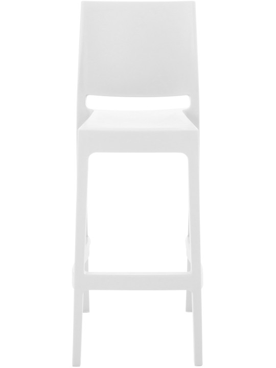 Juego de 2 taburetes de bar Maya, blanco
