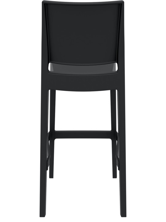 Juego de 2 taburetes de bar Maya, negro Juego de 2 taburetes de bar Maya, negro