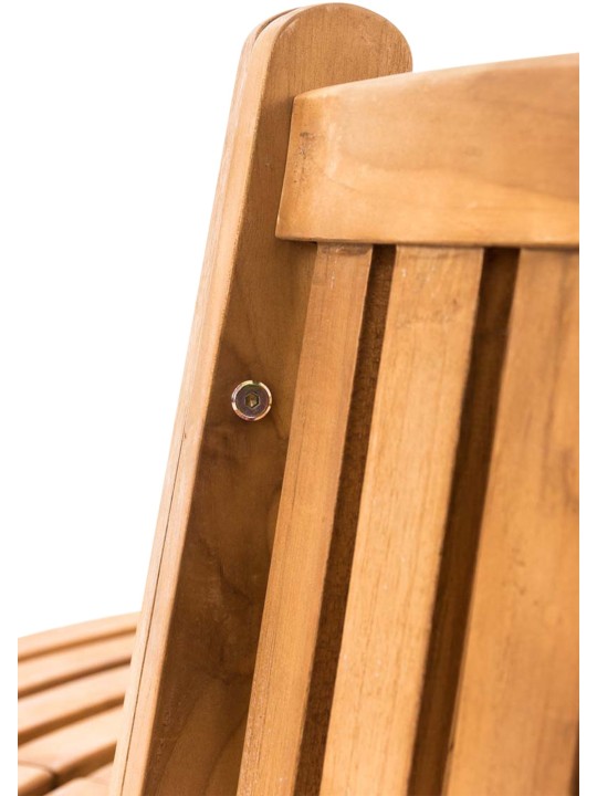 Banco arbol leming media caña 250 cm, teca