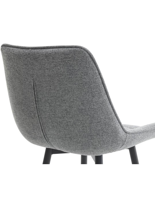 Taburete de bar tela Dartford, gris Taburete de bar tela Dartford, gris