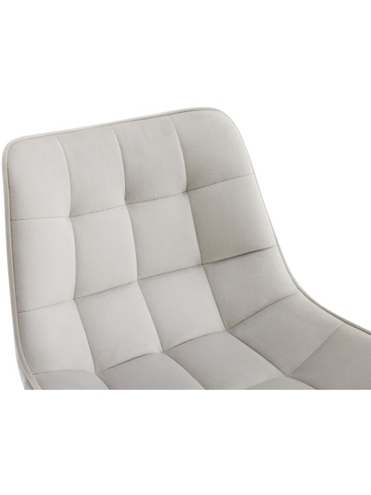 Taburete de bar Dartford terciopelo, gris