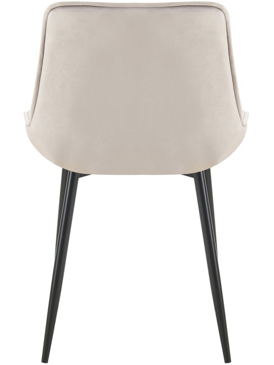 Silla de comedor de terciopelo Wallace, gris