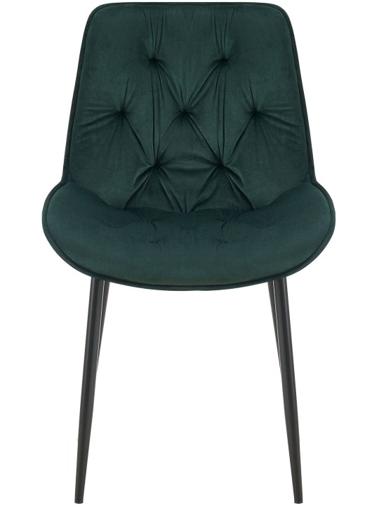 Silla de comedor de terciopelo Wallace, verde