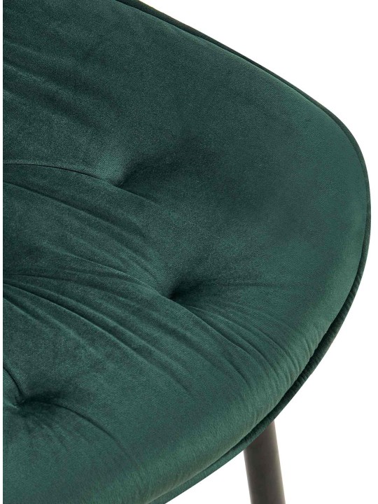 Silla de comedor de terciopelo Wallace, verde