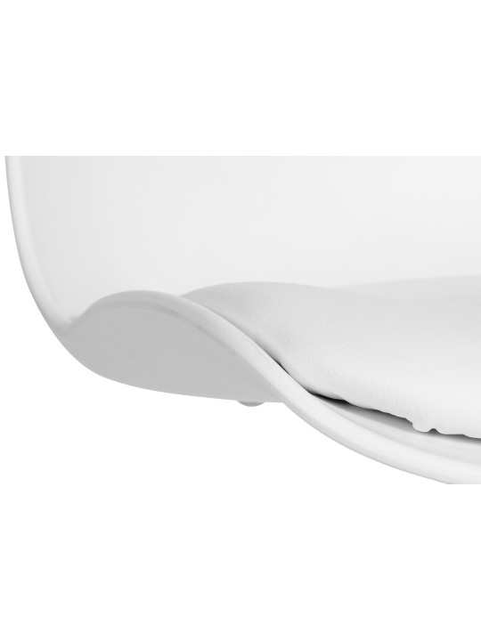 Juego de 4 taburetes de bar Almada piel sintética, blanco Juego de 4 taburetes de bar Almada piel sintética, blanco