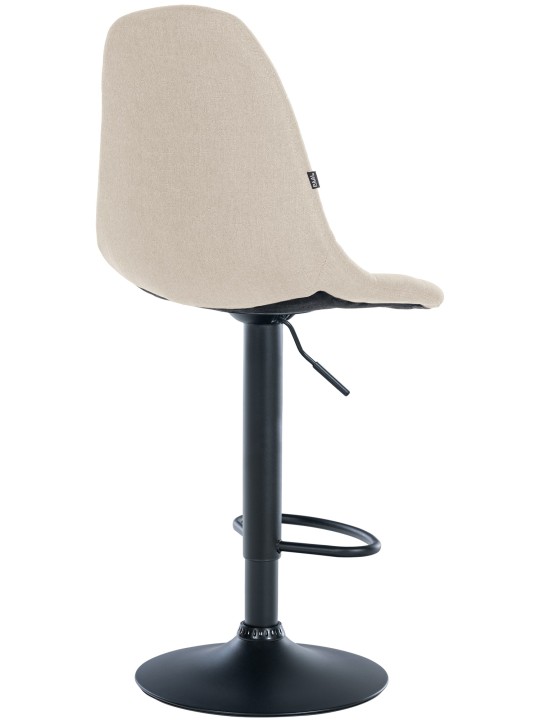 Taburete de bar Elmore tela B, crema