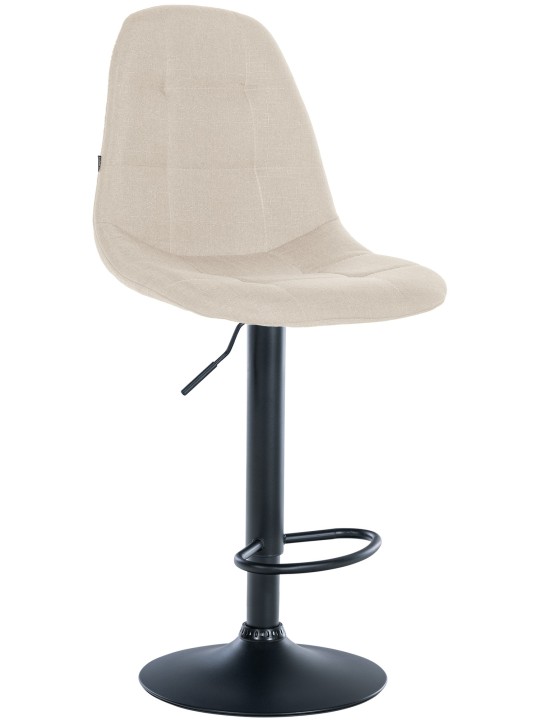 Taburete de bar Elmore tela B, crema