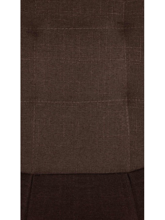 Taburete de bar Elmore tela C, marrón