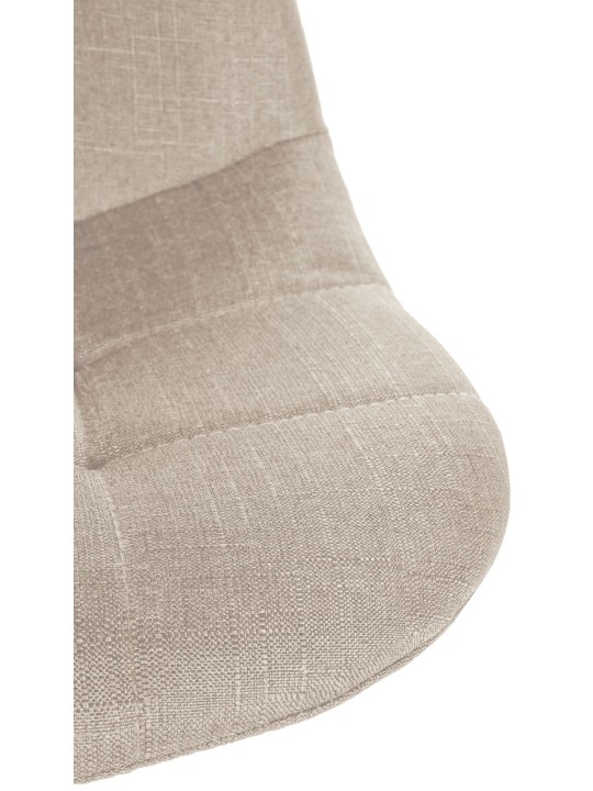 Taburete de bar Elmore tela C, crema