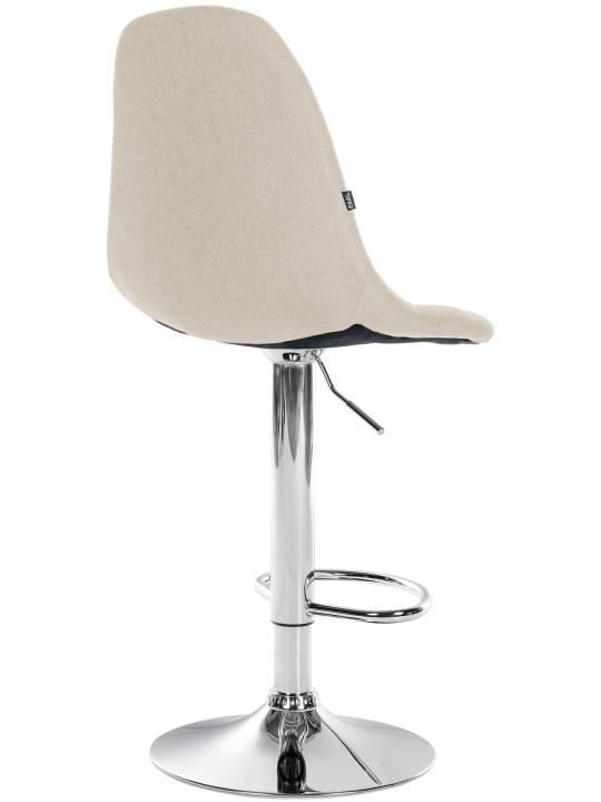 Taburete de bar Elmore tela C, crema