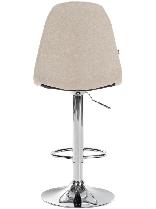 Taburete de bar Elmore tela C, crema