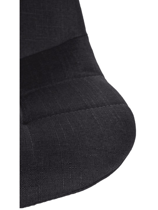 Taburete de bar Elmore tela W, negro