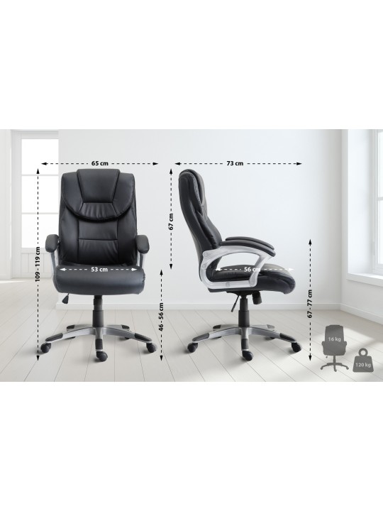 Silla de oficina Texas V2, negro